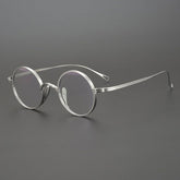 Monroe Titanium Round Glasses Frame Round Frames Southood Silver-round